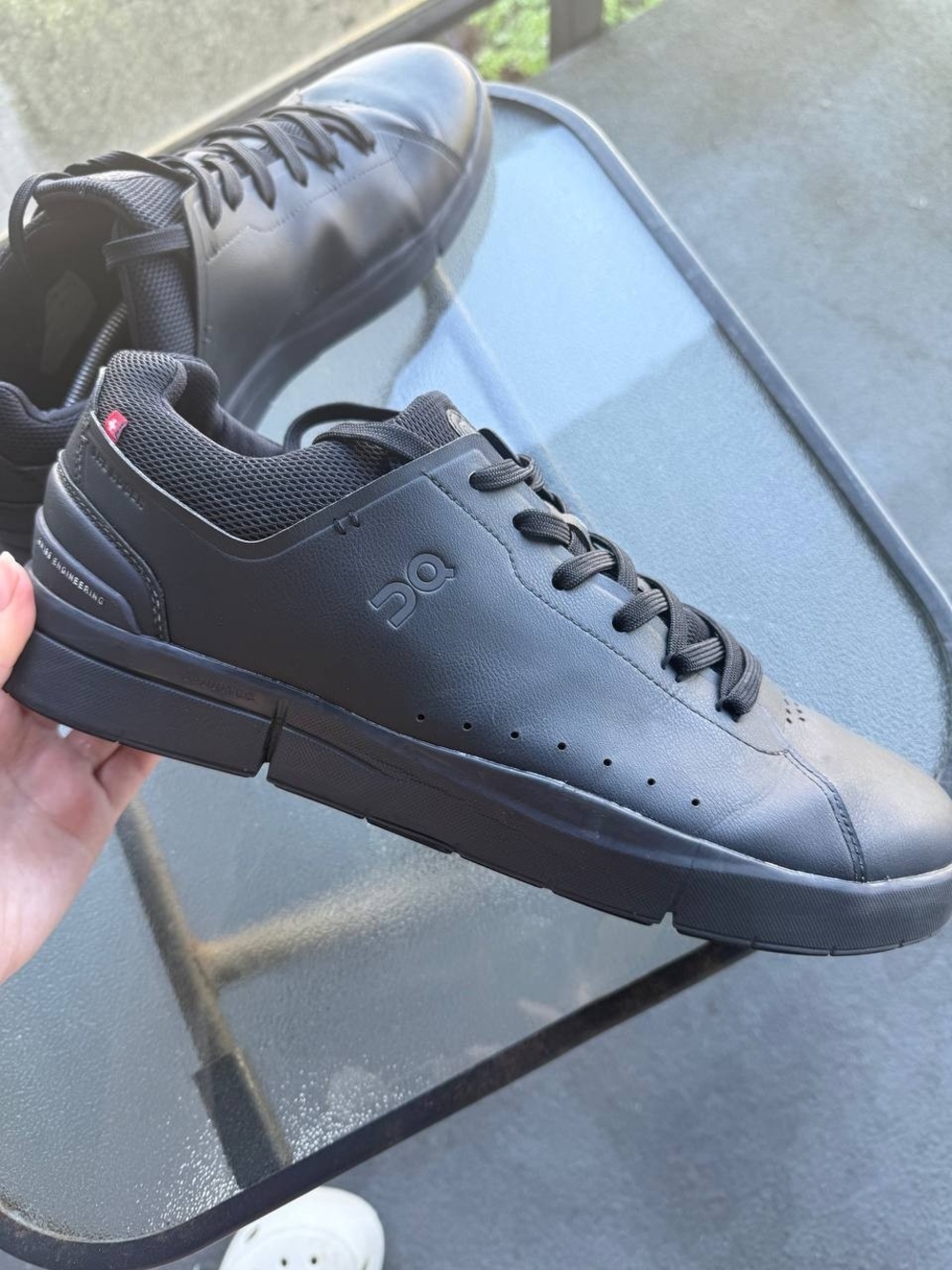 On Running Leather Sneakers